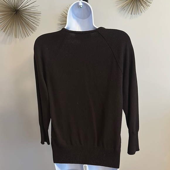 St John Dark Brown Cardigan and Tank Set​ - Picture 5 of 6